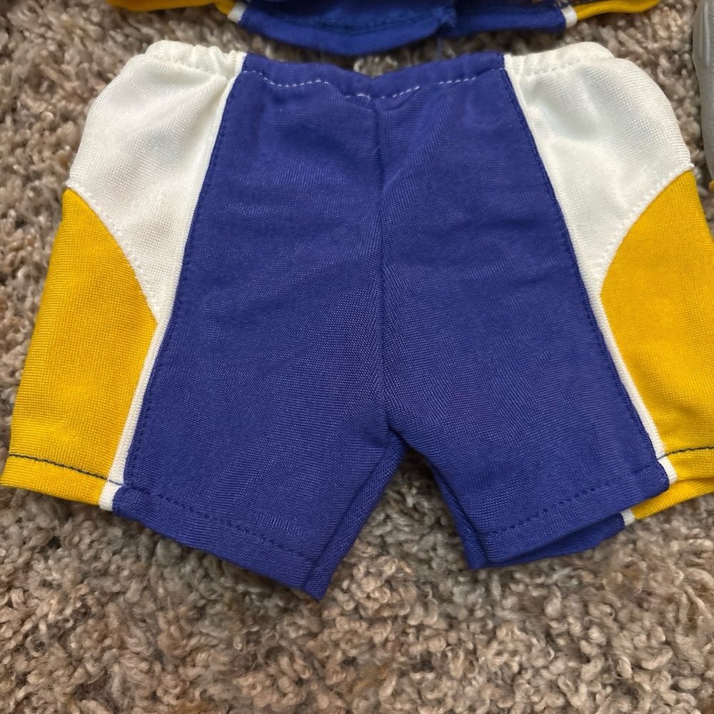 American Girl Blue and Yellow Kids Jersey Outfit - Picture 4 of 5